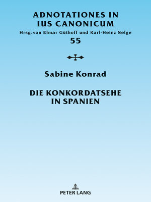 cover image of Die Konkordatsehe in Spanien